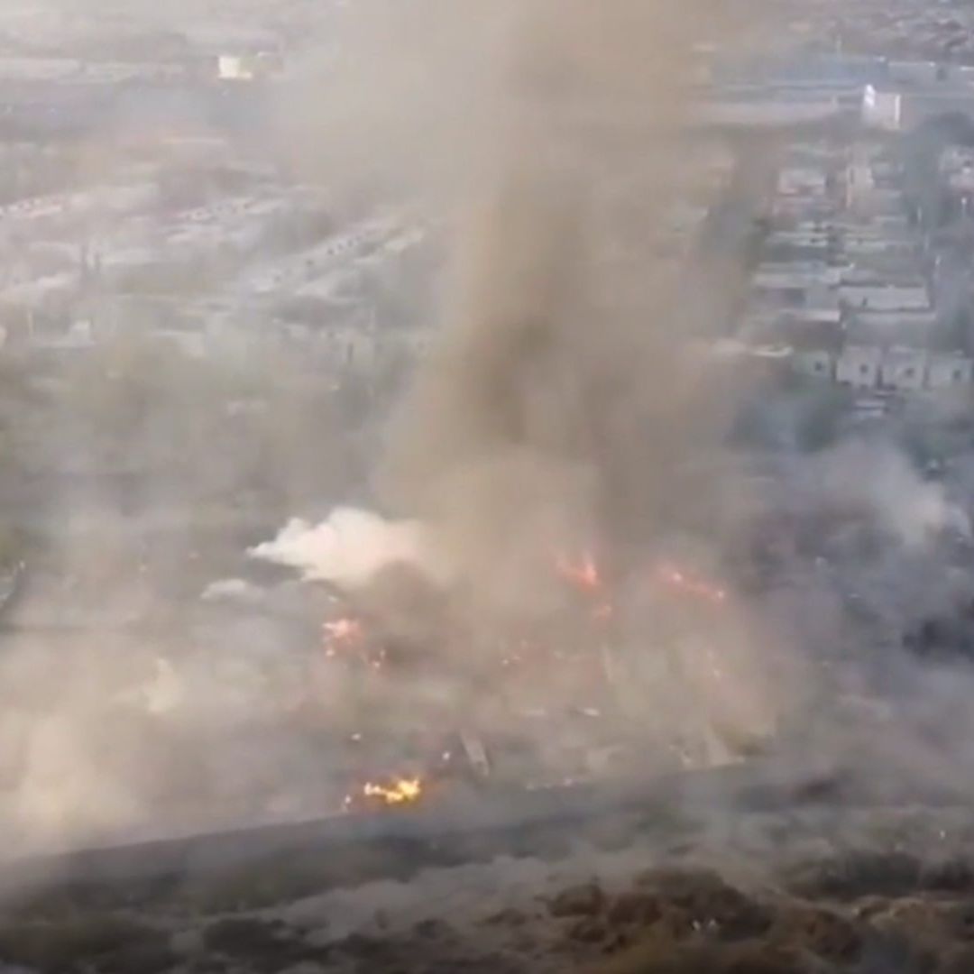 Marraneras incendiandose