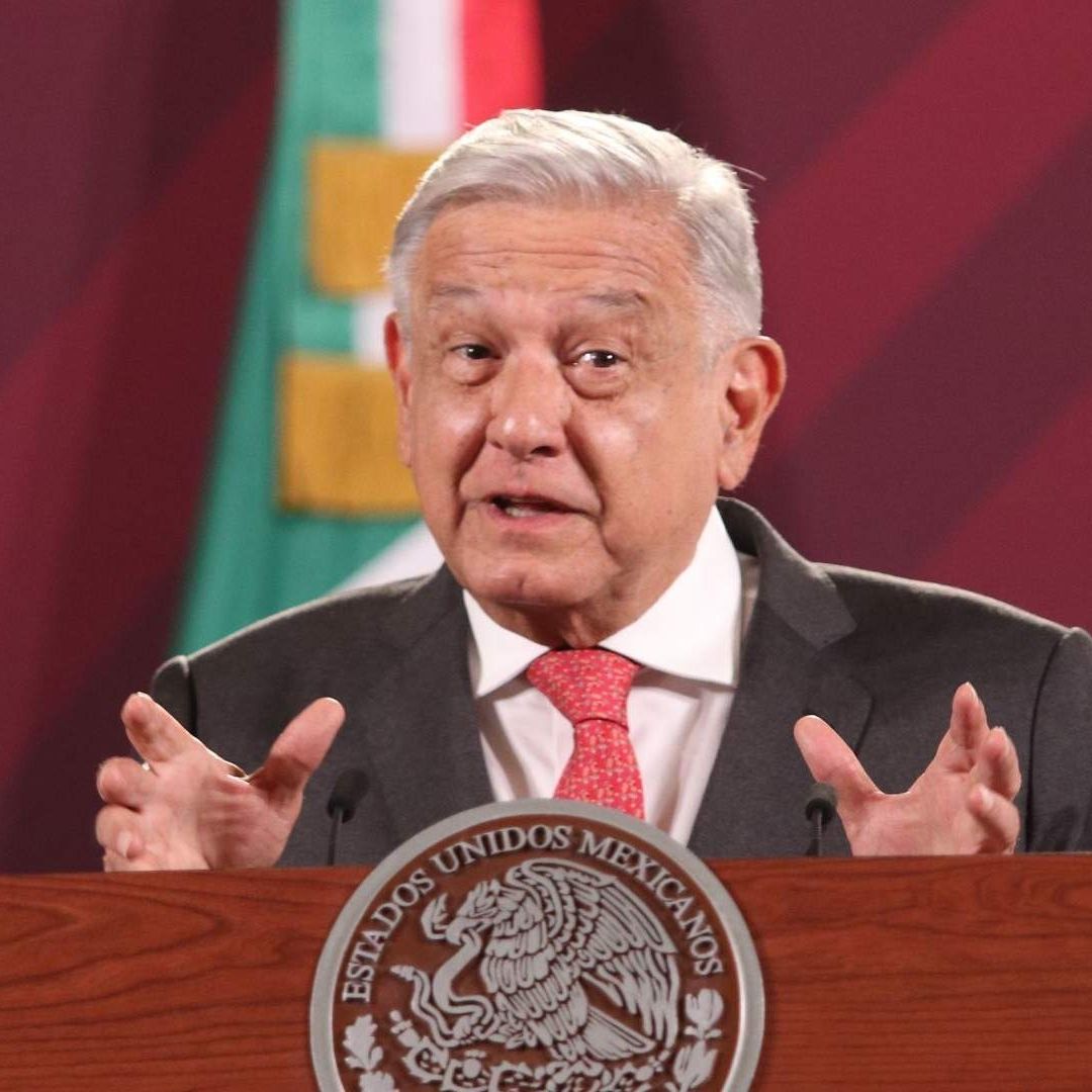 El presidente Andrés Manuel López Obrador durante conferencia mañanera