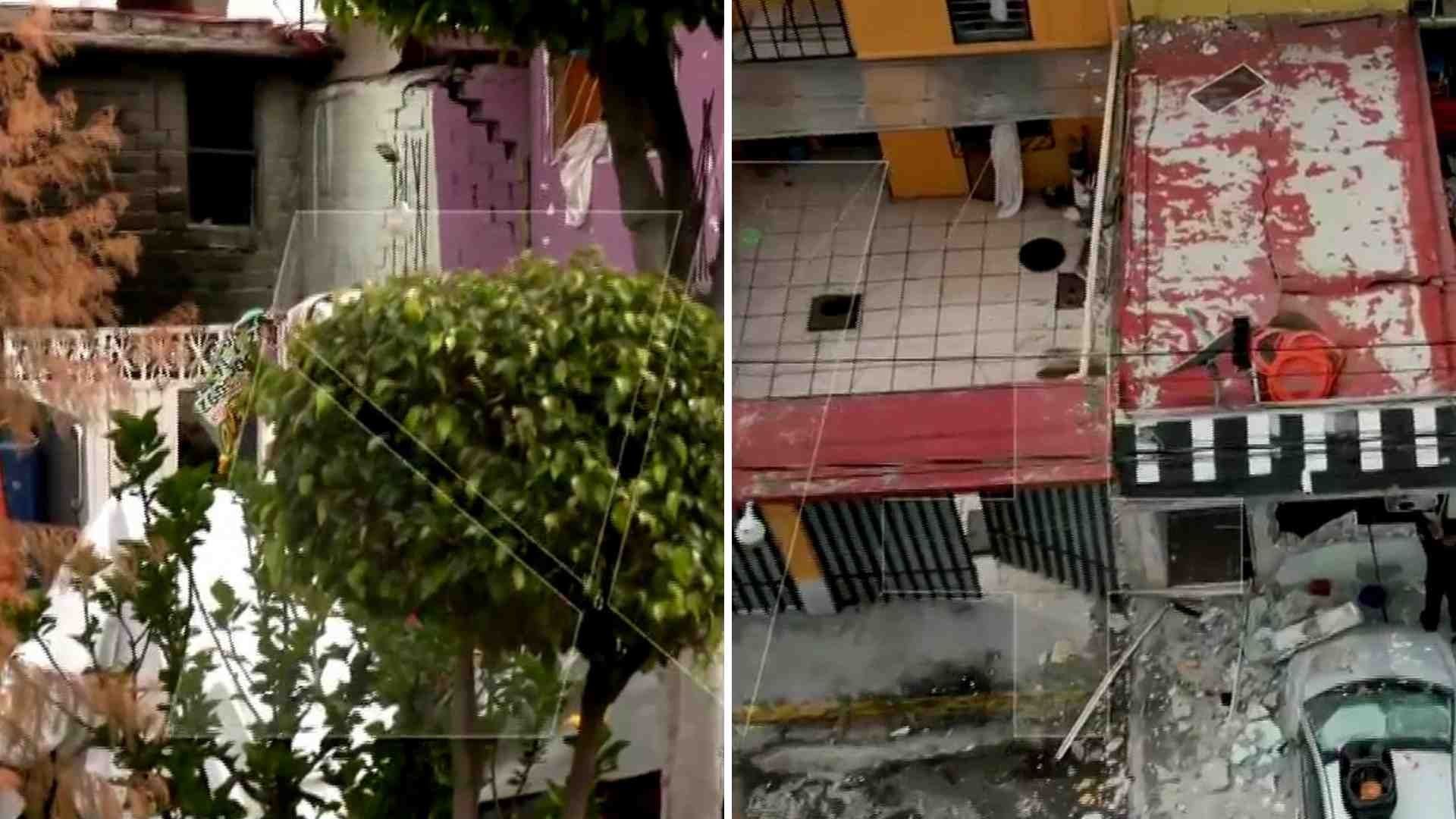Explosión en vivienda de Plazas de Aragón