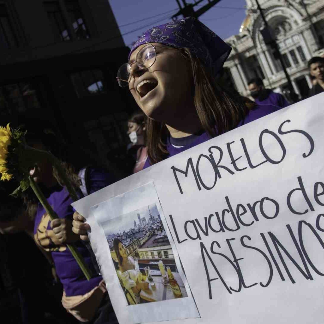 Manifestación para exigir justicia para Ariadna Fernanda