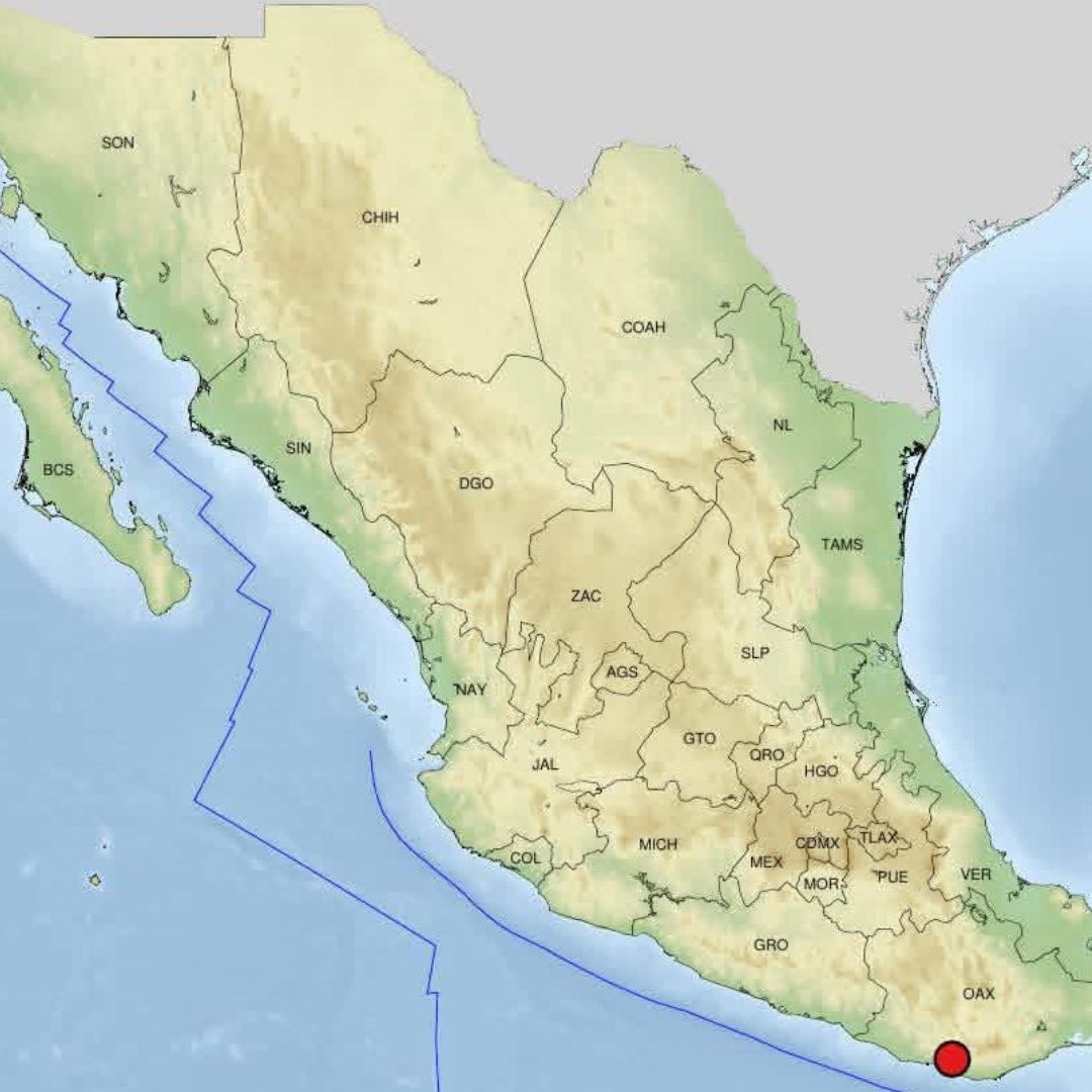 El temblor tuvo su origen en el estado de Oaxaca.