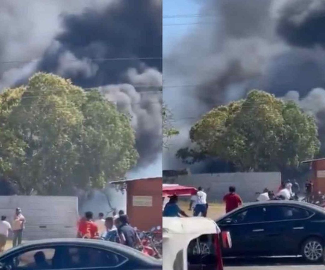 Explota pipa en carretera de Oaxaca. Foto: N+