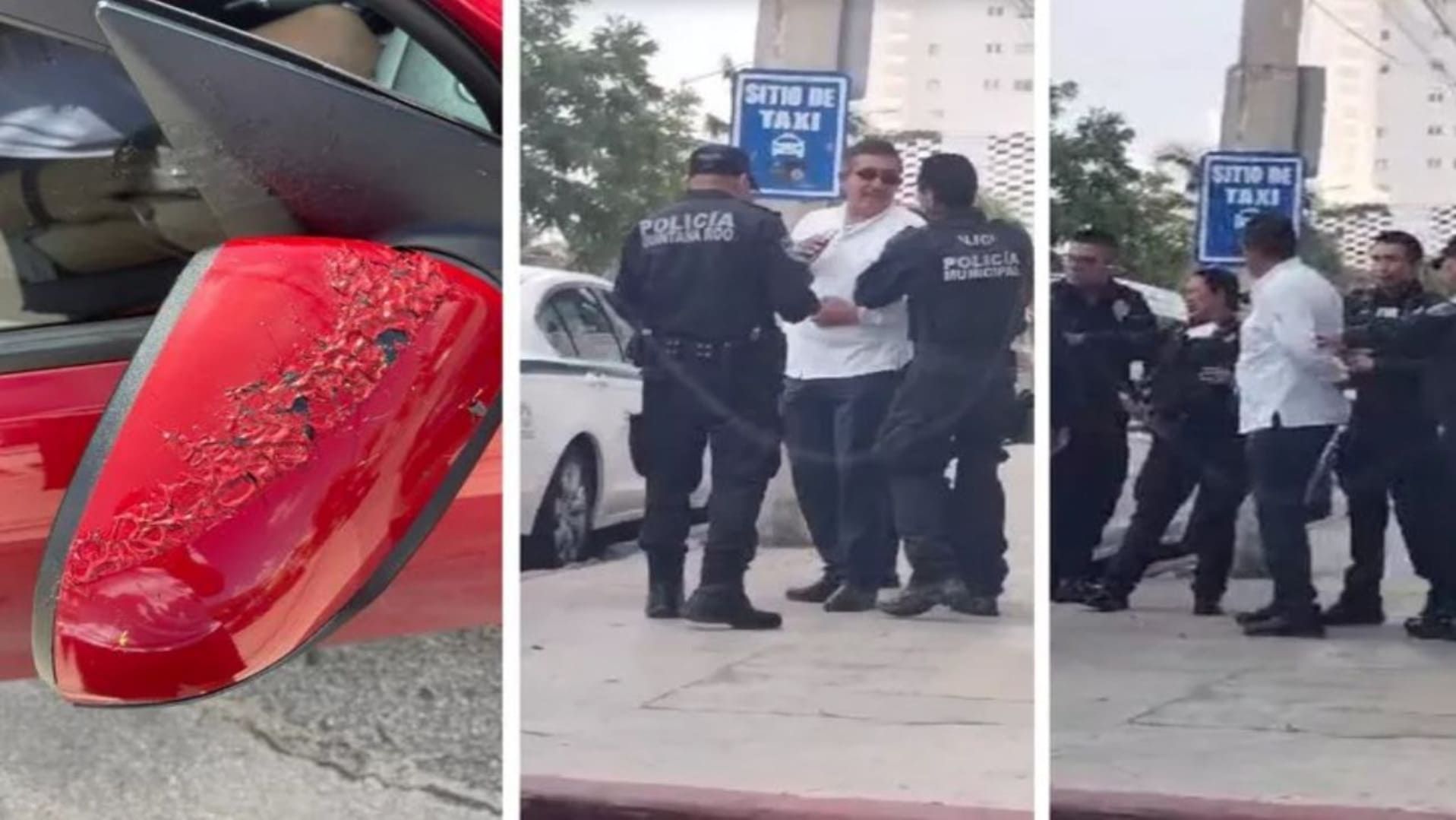 Taxista Ataca a Uber con Ácido en Cancún