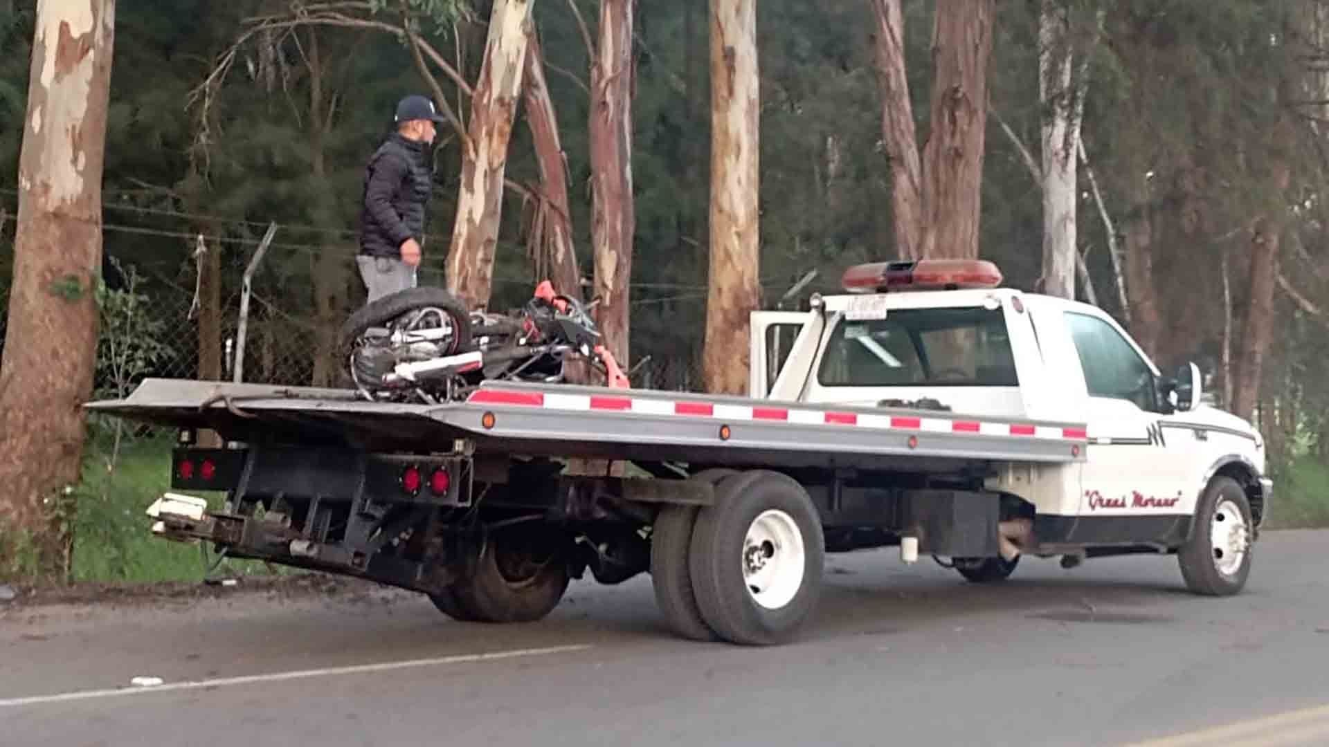 Accidente en motocicleta deja dos muertos en Tenancingo, Edomex