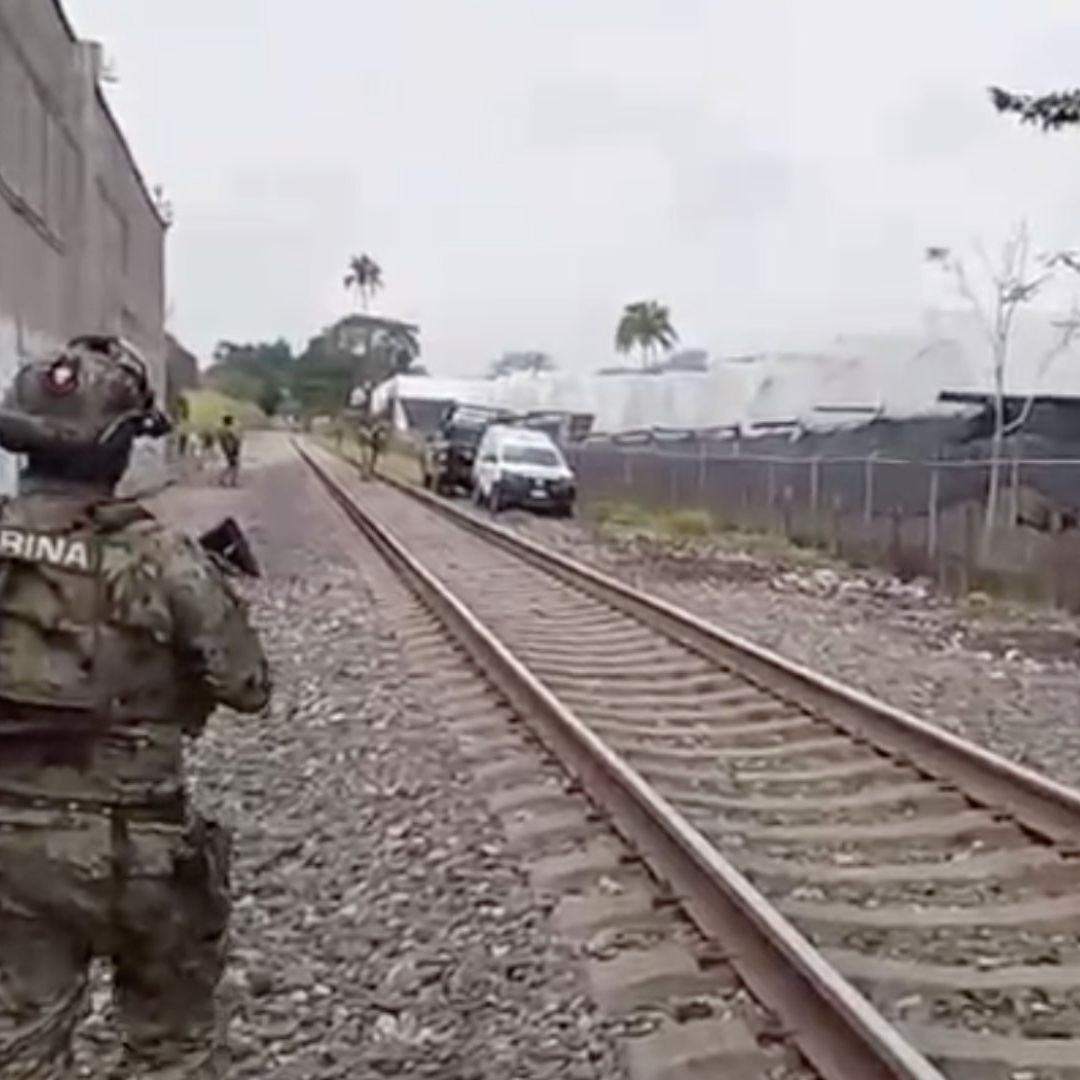 Movilización policíaca por muerte de un migrante en Amatlán, Veracruz.