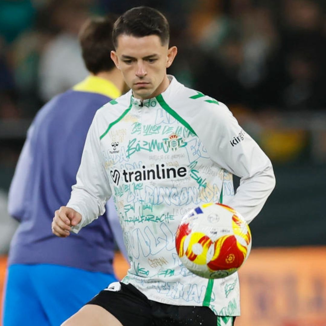 Álvaro Fidalgo fue transferido por el América al Betis y este jueves vio acción en la Copa del Rey 2026.