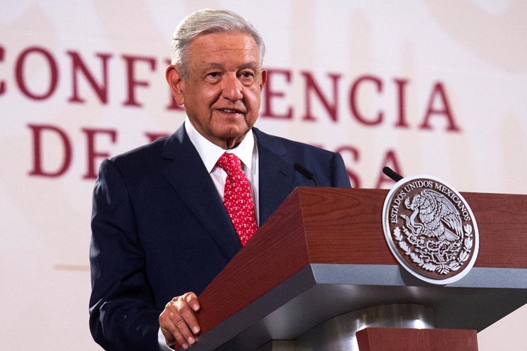 Andrés Manuel López Obrador en conferencia de prensa del 9 de agosto