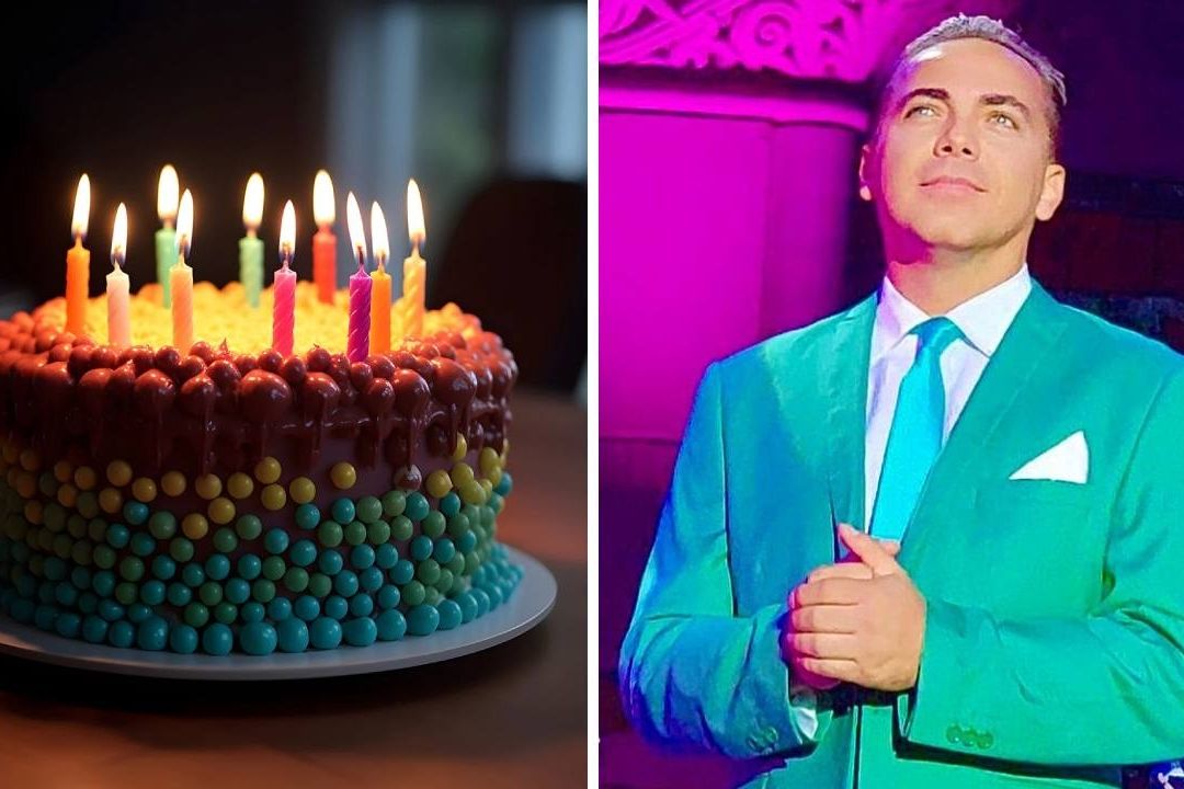 Joven pide un pastel de cumpleaños con foto de Cristian Castro y Taylor Swift