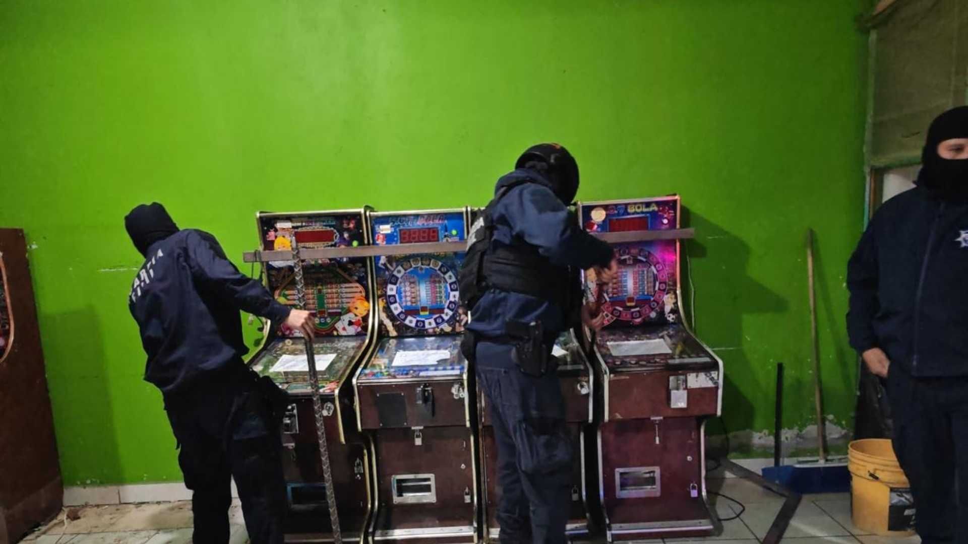 Aseguran 107 Máquinas Tragamonedas en Michoacán