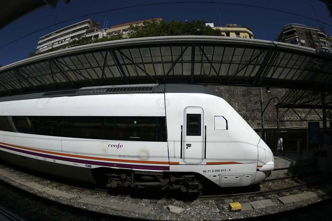 Tren de la empresa Renfe donde la pareja fue captada