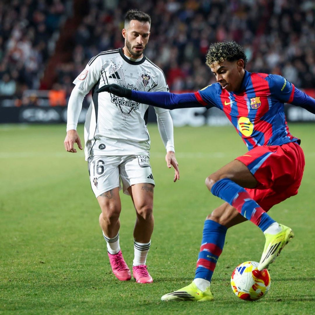 Lamine Yamal anotó un gol en el triunfo del Barcelona ante el Albacete en la Copa del Rey.