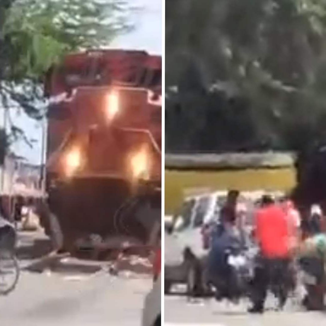 Rescatan a Hombre en Silla de Ruedas de ser Arrollado por Tren
