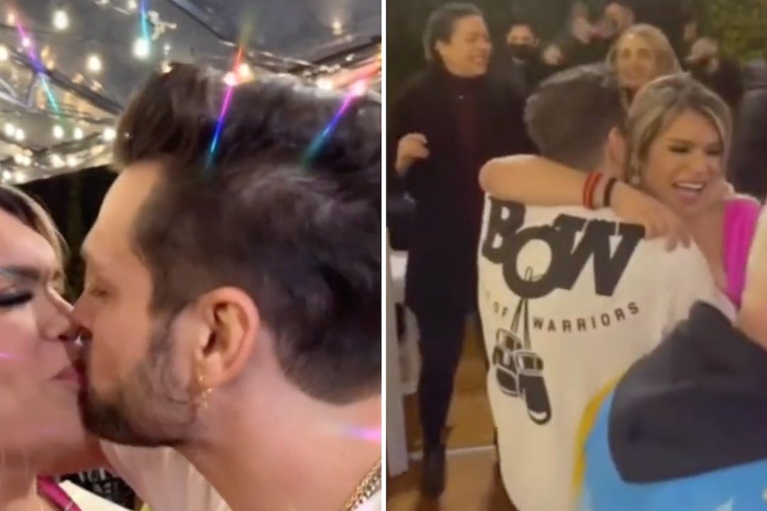 Wendy y Nicola se besan en fiesta de Galilea Montijo