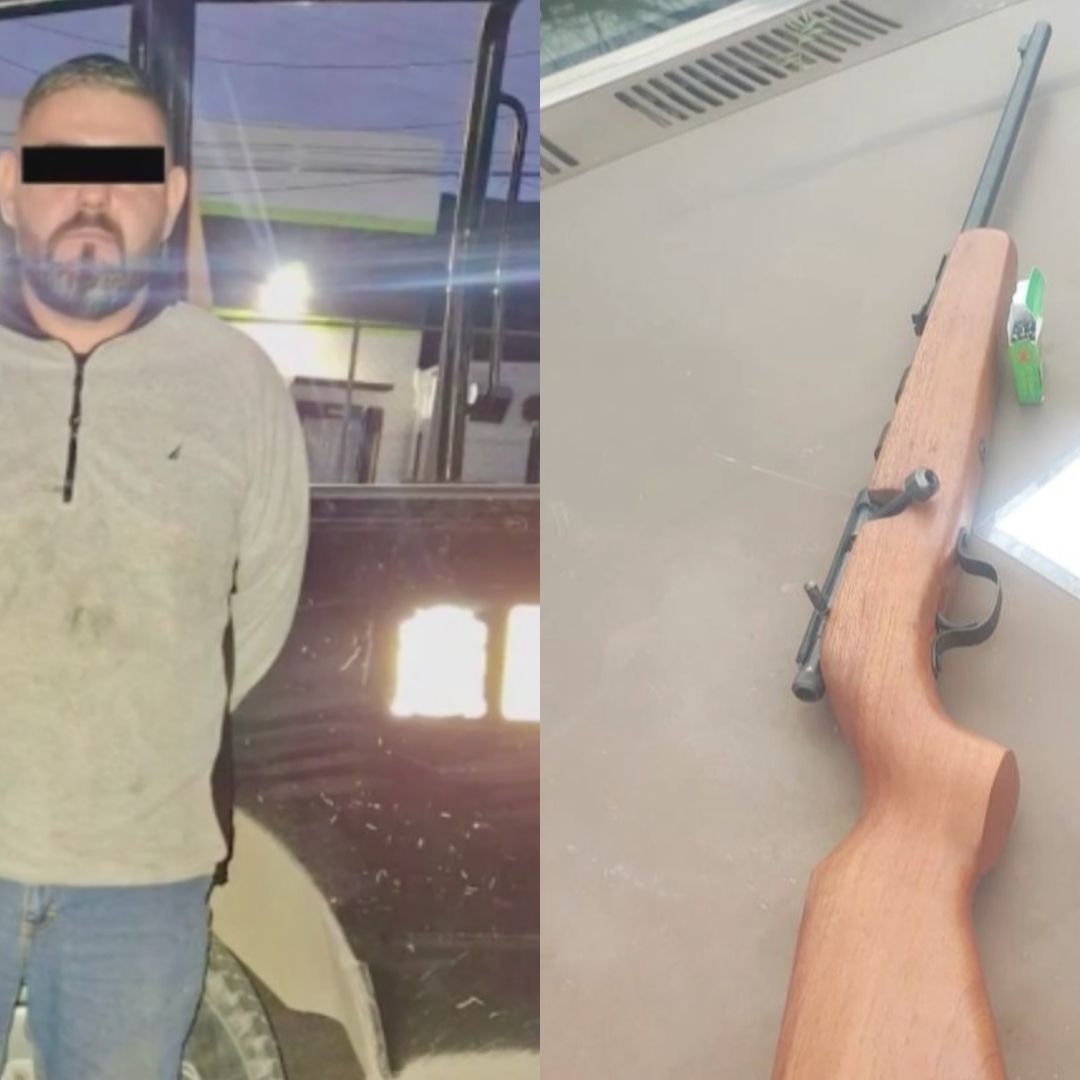 Detenido y rifle con el que disparó a perro en Hidalgo, Nuevo León