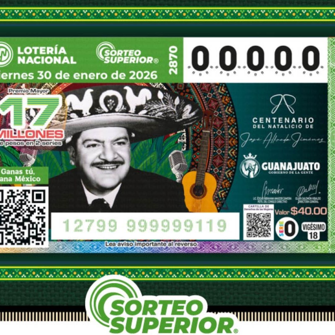 Resultados Sorteo de la Lotería Nacional hoy 30 de enero 2026 lista de ganadores de la rifa Superior 2870