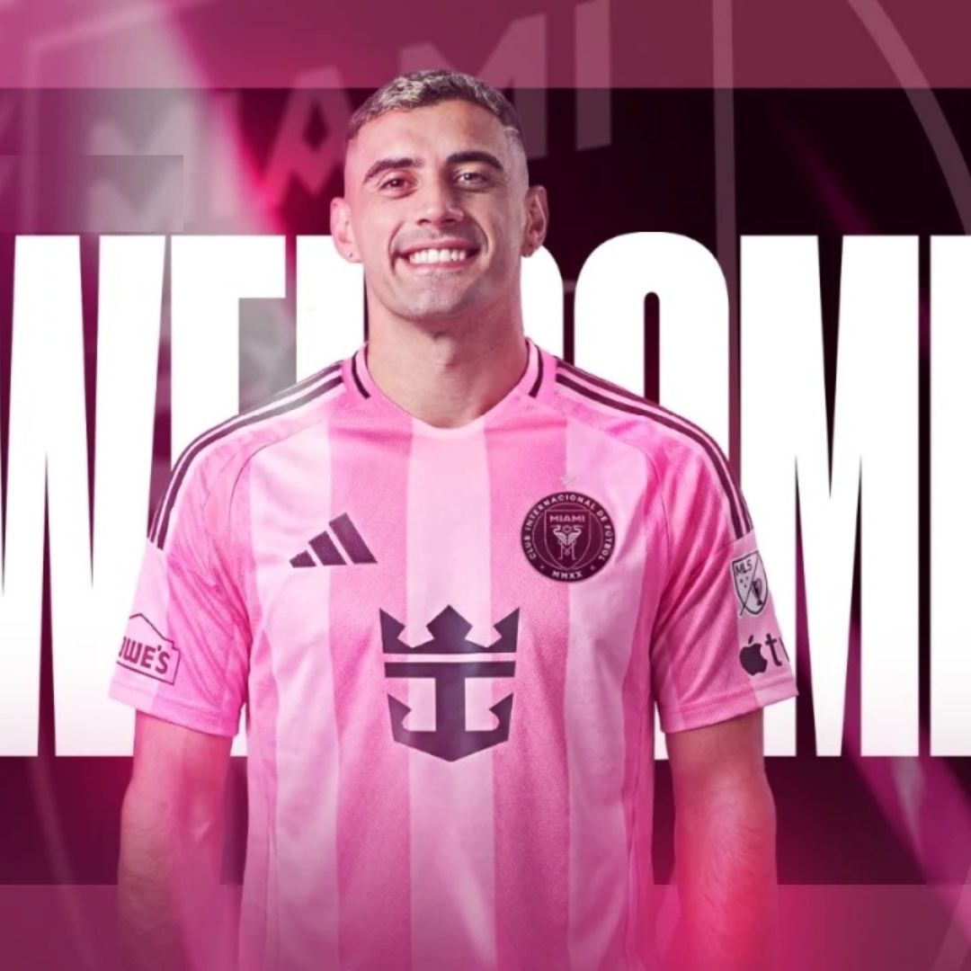 Berterame. delantero argentino y naturalizado mexicano, ya posó con el uniforme del Inter Miami.