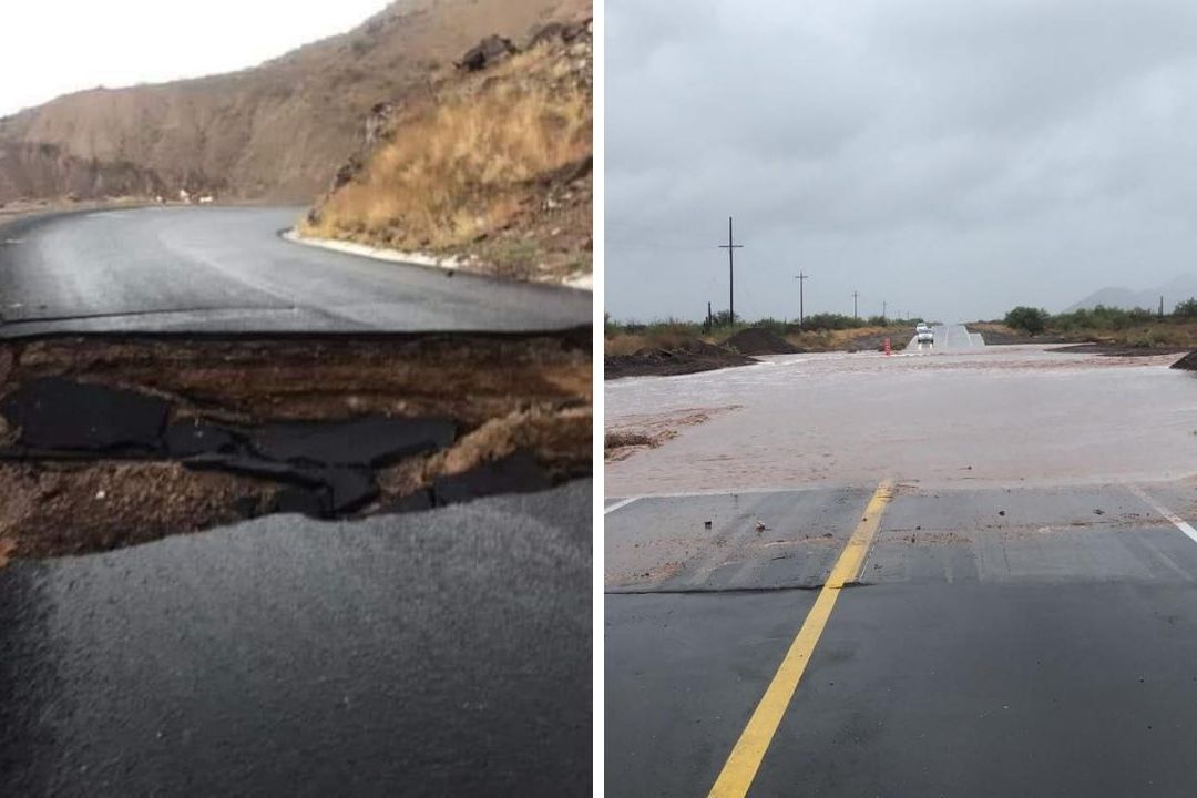 Huracán Hilary Provoca Cierre de Carreteras por Desbordamiento de Ríos