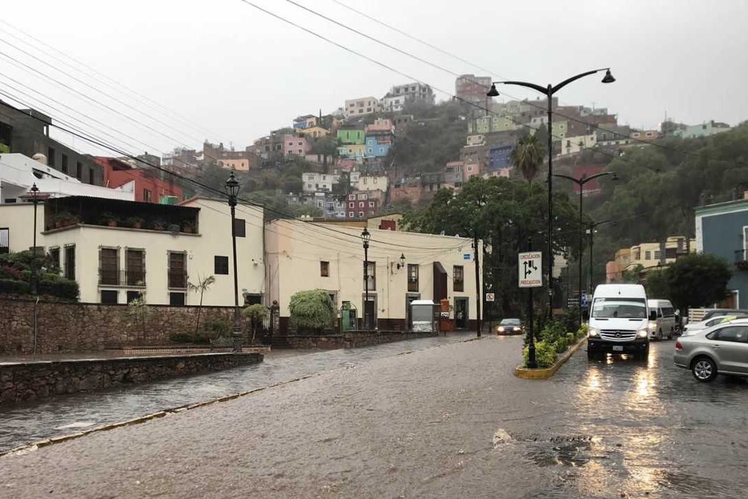 Llueve por segundo día en Guanajuato
