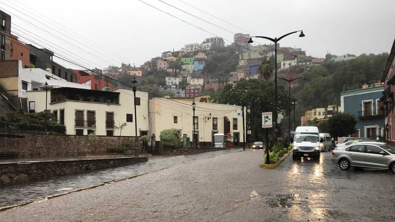 Llueve por segundo día en Guanajuato