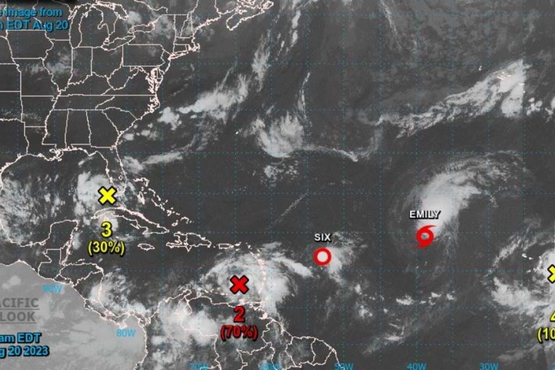 Emily no representa riesgo para zonas pobladas y será un ciclón de corta duración