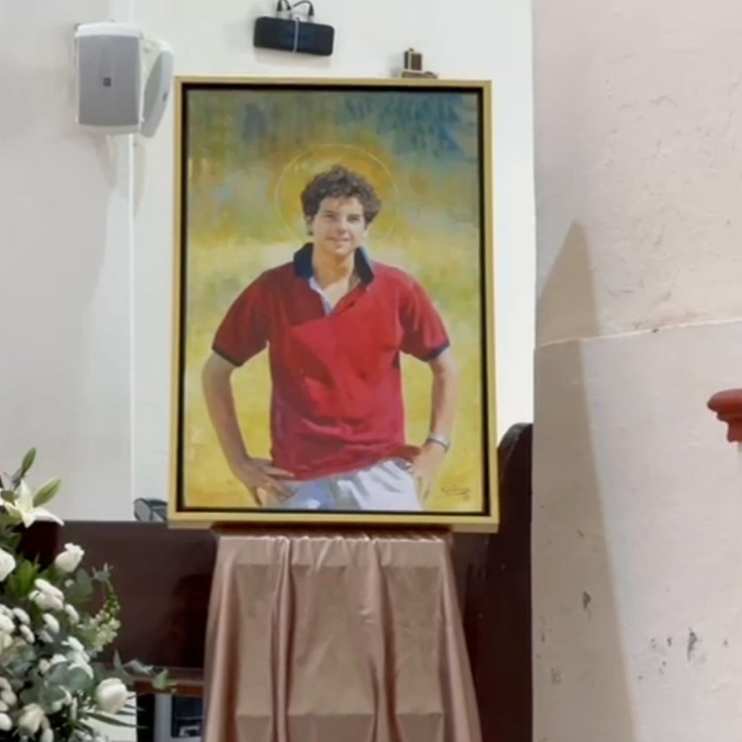 Reliquia de San Carlo Acutis en Santiago, Nuevo León