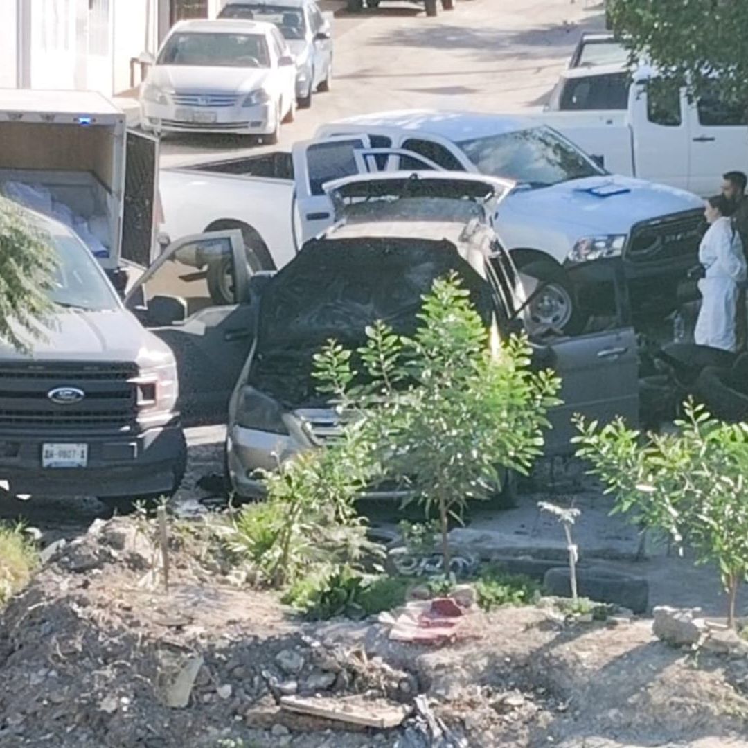 Localizan Cuatro Cuerpos Dentro de Camioneta Incendiada en Tijuana