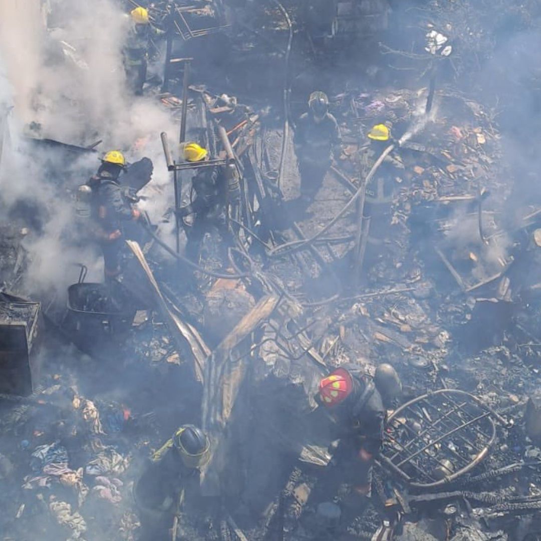 Incendio Casa Colonia Guadalupe Hidalgo Puebla Adulto Mayor Muerto Bomberos Evacuan a Siete Personas