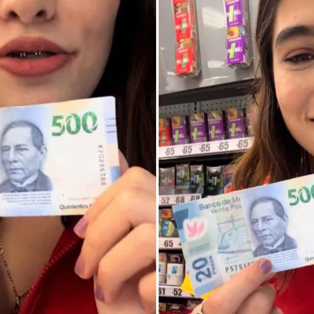 Influencer es Víctima de Estafa: Recibe Billete Falso de 520 Pesos en Tienda de Conveniencia