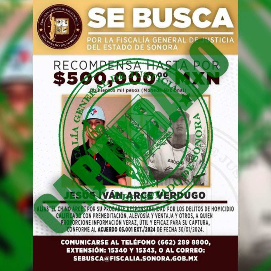 Capturan a "El Chino Arce", Presunto Jefe de Célula Criminal en Ciudad Obregón, Sonora