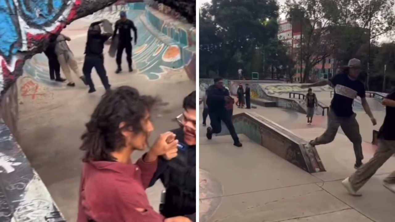 Policías Amenazan con Arma de Fuego a Skates en CDMX