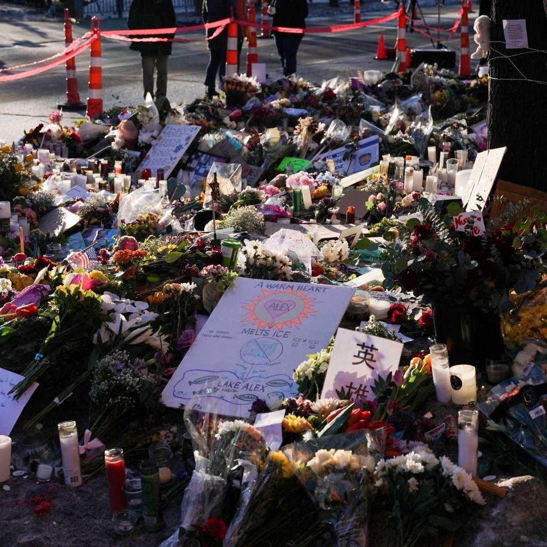 Memorial por asesinato de Alex Pretti, en Minneapolis.