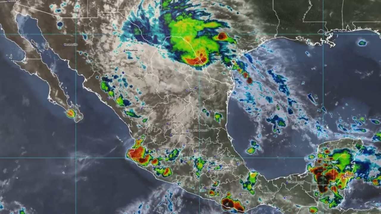 La depresión tropical Harold se desplaza sobre la frontera norte de México, donde causará lluvias muy fuertes