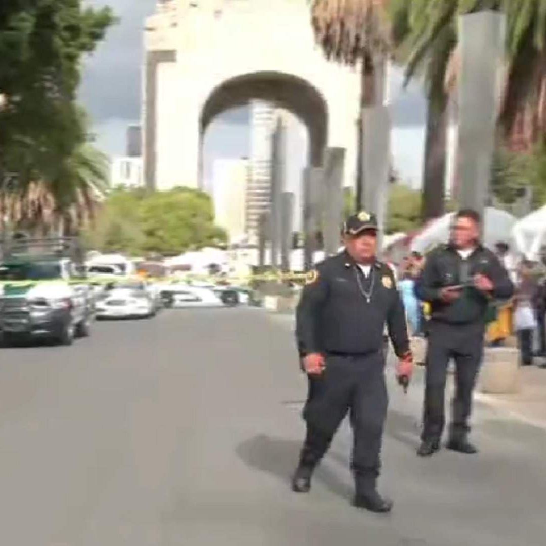 Balacera en el Monumento a la Revolución.