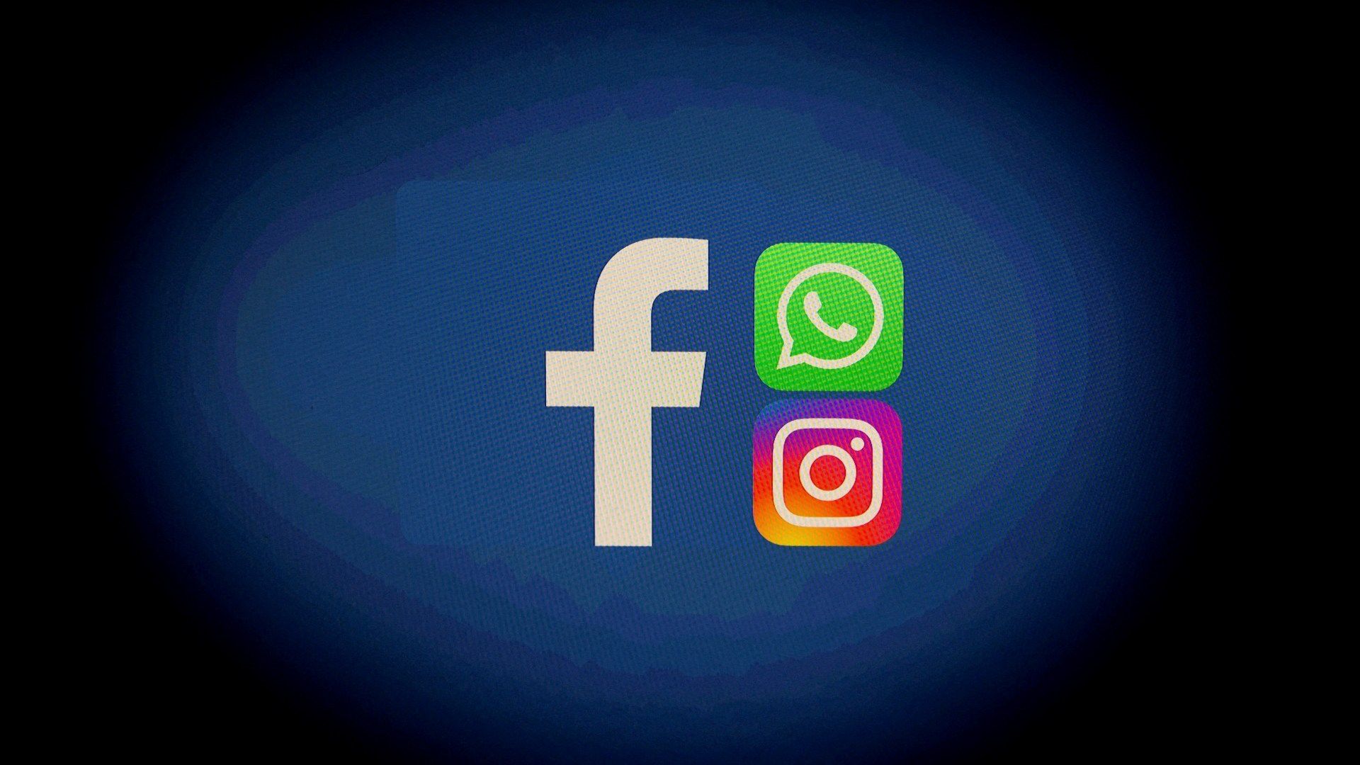 Logotipos de Facebook, WhatsApp e Instagram, marcas de Meta