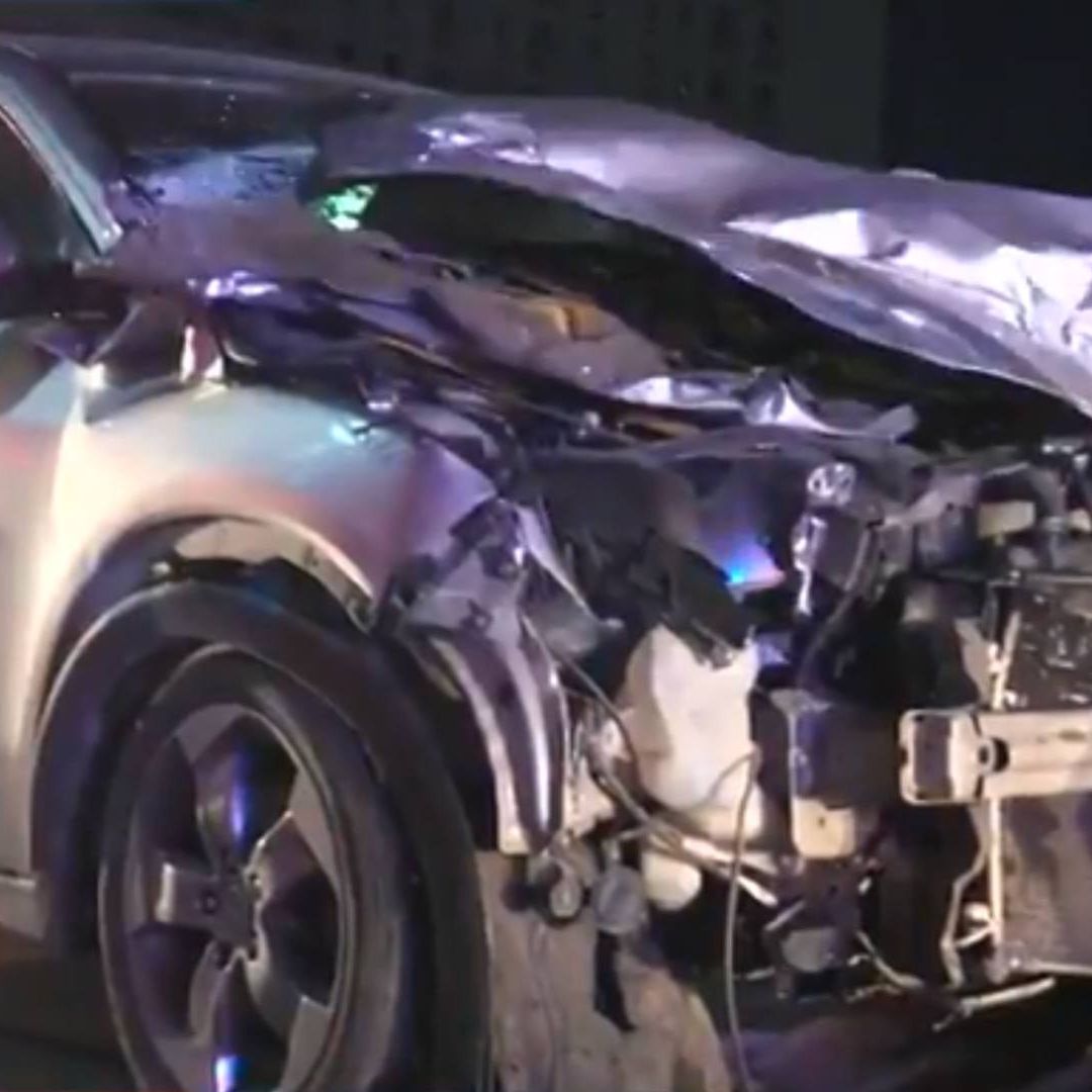 Carro involucrado en choque