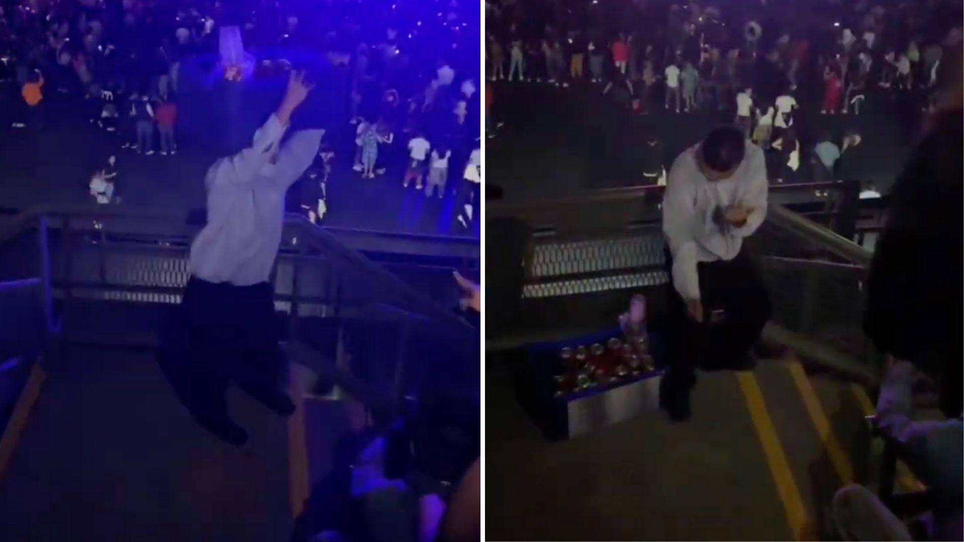 Vendedor Baila durante Concierto de Taylor Swift en México