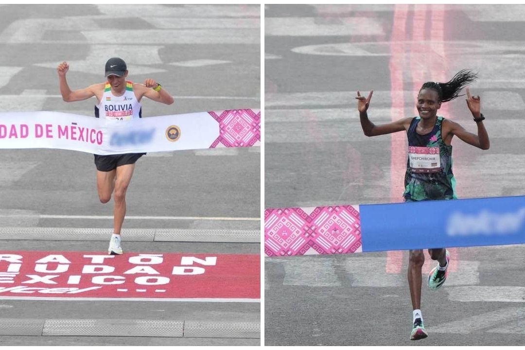 El boliviano Héctor Garibay ganó este domingo el Maratón de la Ciudad de México con un tiempo récord