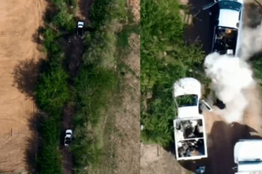Pobladores de la comunidad El Caracol informaron durante el sábado que mediante drones les lanzaron bombas de fabricación casera