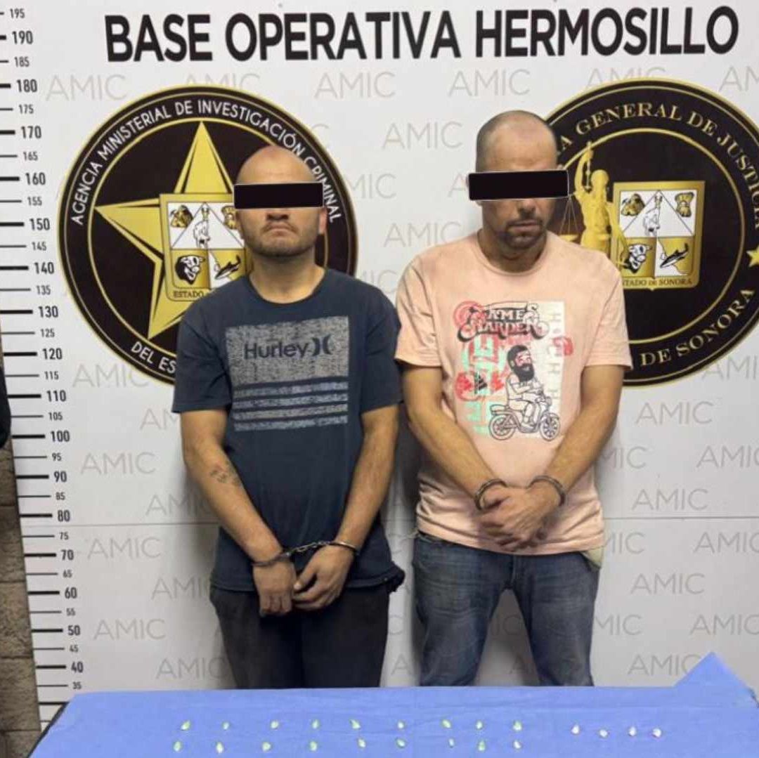 Sujetos Detenidos en Posesión de 54 Envoltorios de Droga y Una Bascula Grámera en Hermosillo