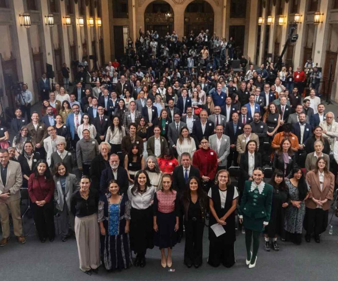 Conferencia incentivos cine Sheinbaum. Foto: Presidencia