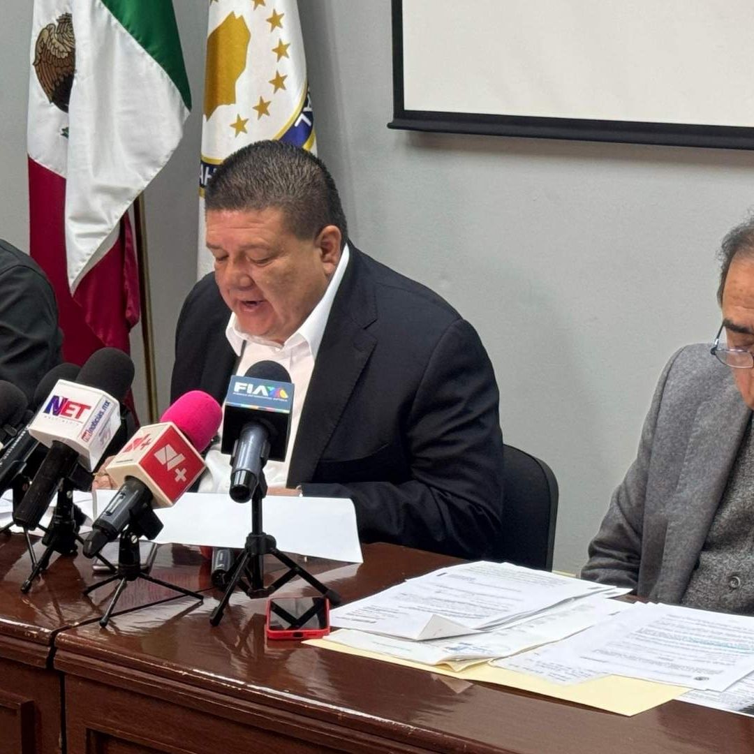 El fiscal César Jáuregui Durante Rueda de Prensa en Ciudad Juárez, Chihuahua
