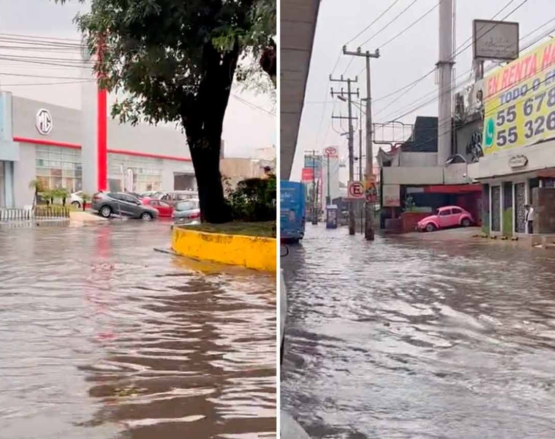 Calles Se Convierten en Lagunas en Naucalpan tras Inundaciones
