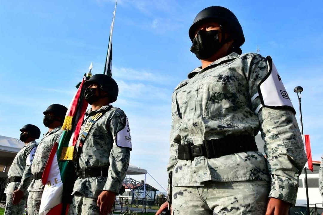 Integrantes de la Guardia Nacional en San Luis Potosí, en enero de 2021.