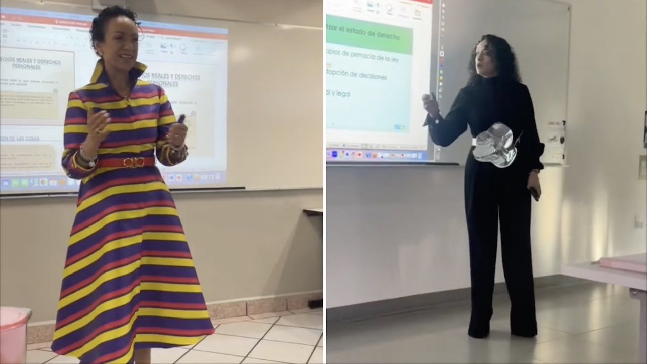Maestra de Derecho Se Hace Viral por sus Lujosos Atuendos