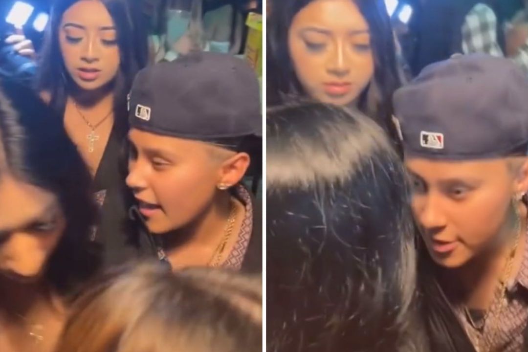 Yahritza Martínez intentó saludar de beso a fan y fue rechazada