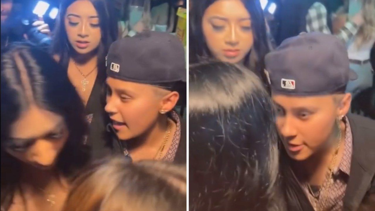 Yahritza Martínez intentó saludar de beso a fan y fue rechazada