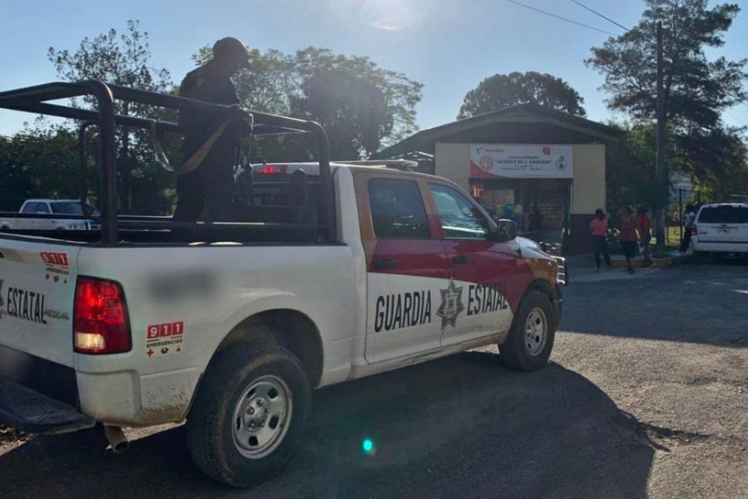 Policías patrullan calles de Ciudad Victoria el 28 de agosto de 2023