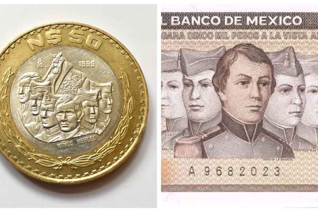 Billetes y Monedas de los Niños Héroes