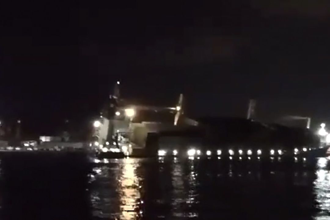 Se hunde el buque Chiapas Star en Mazatlán, Sinaloa
