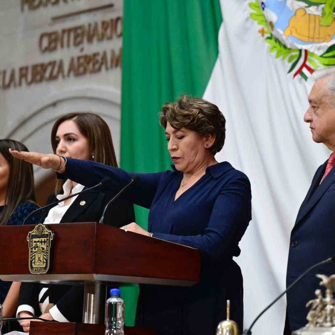 Delfina Gómez rindió protesta como gobernadora del Edomex